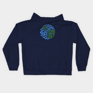 Europe Swirl globe, celebrate Earth Kids Hoodie